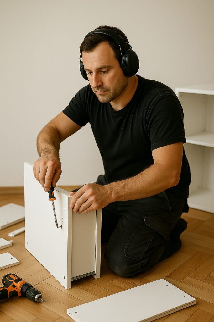 Tomasz Łągiewka składający Meble